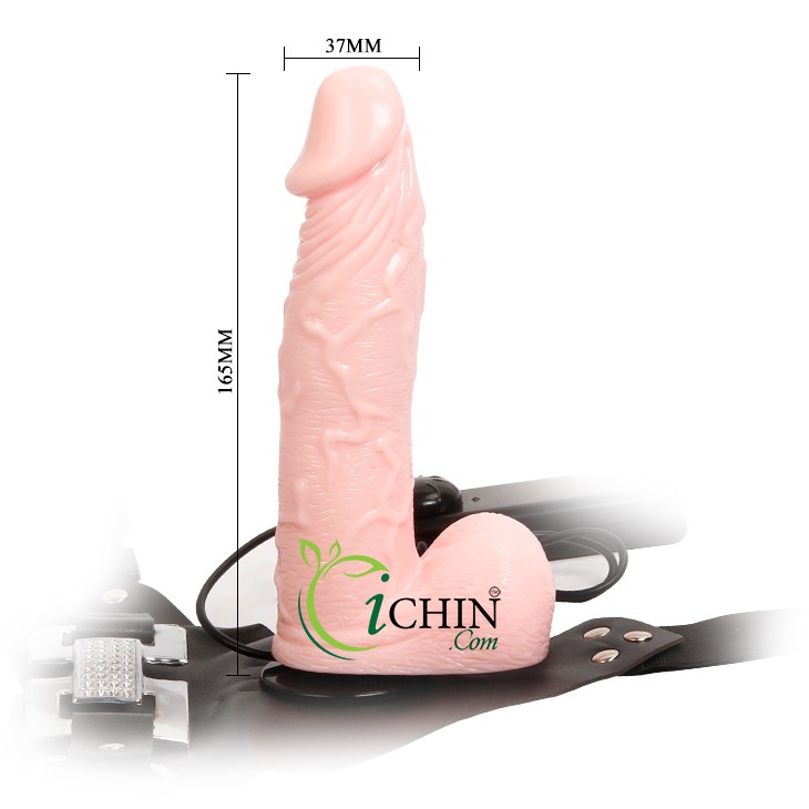 Strap On Harness lesbian dây đeo đặc ruột rung pin rời tiện dụng