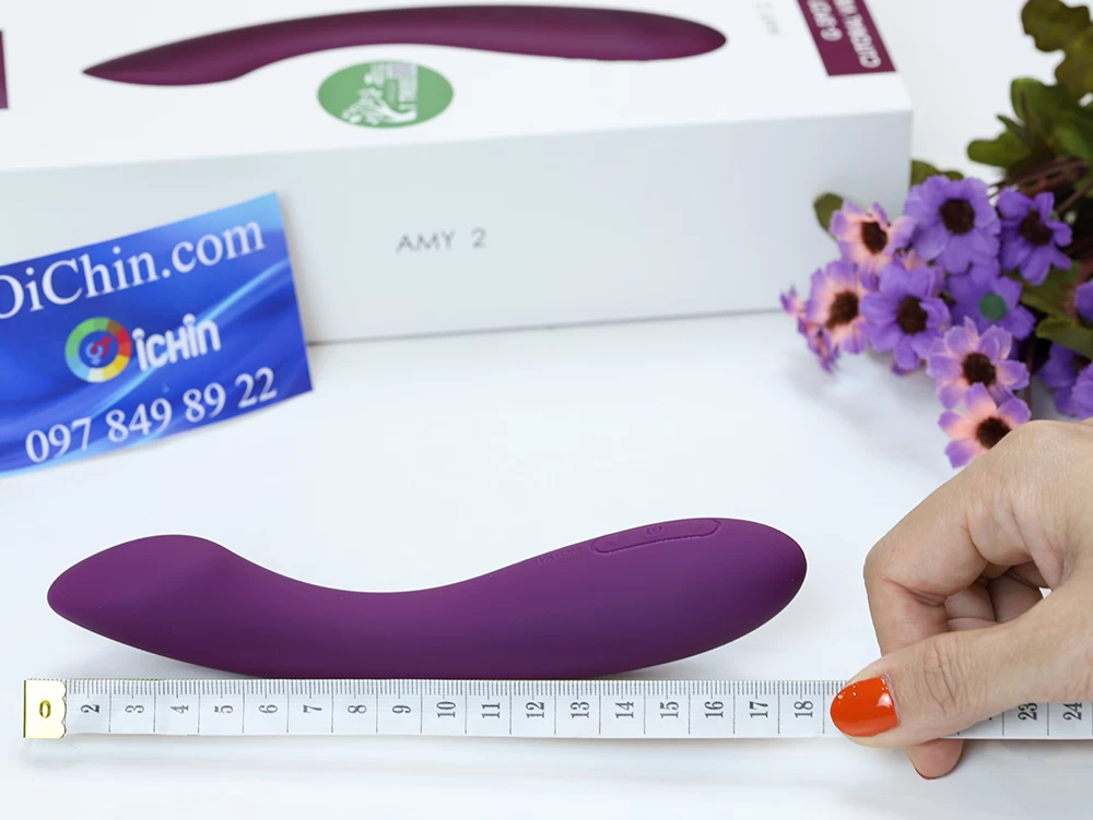 Svakom Amy 2 máy rung silicone cong đầu tiện dụng Svakom Amy 2 máy rung silicone cong đầu tiện dụng