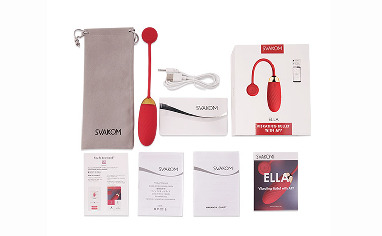 Svakom Ella điều khiển từ xa smartphone rung pin sạc cao cấp