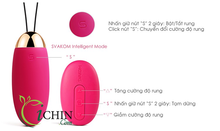 Svakom Elva 26 kiểu rung thông minh điều khiển từ xa pin sạc Svakom Elva 26 kiểu rung thông minh điều khiển từ xa pin sạc
