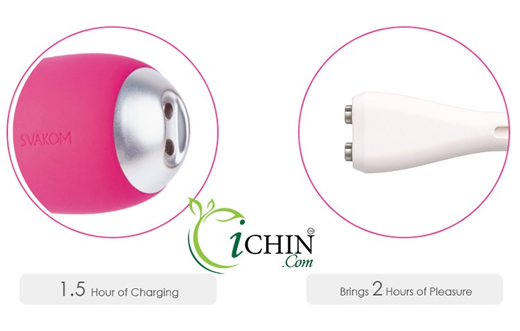 Máy rung Svakom IRIS mini độc đáo 5 chế độ, silicone mềm mại kích thích