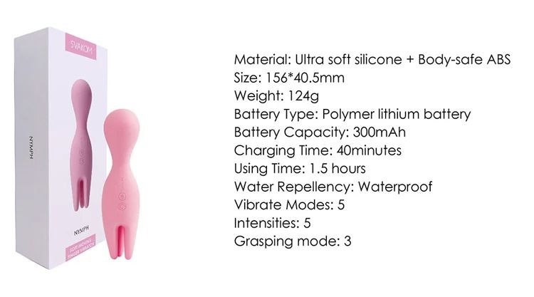 Svakom NYMPH máy rung 2 đầu 25 chế độ cho âm đạo đầu ti