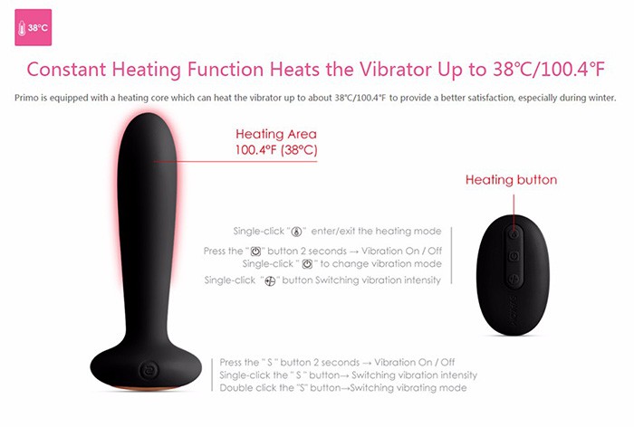 Svakom Primo rung 25 chế độ tỏa nhiệt điều khiển từ xa tiện lợi