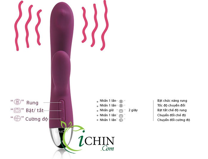 Svakom Trysta máy rung cao cấp 35 chế độ hai động cơ Svakom Trysta máy rung cao cấp 35 chế độ hai động cơ