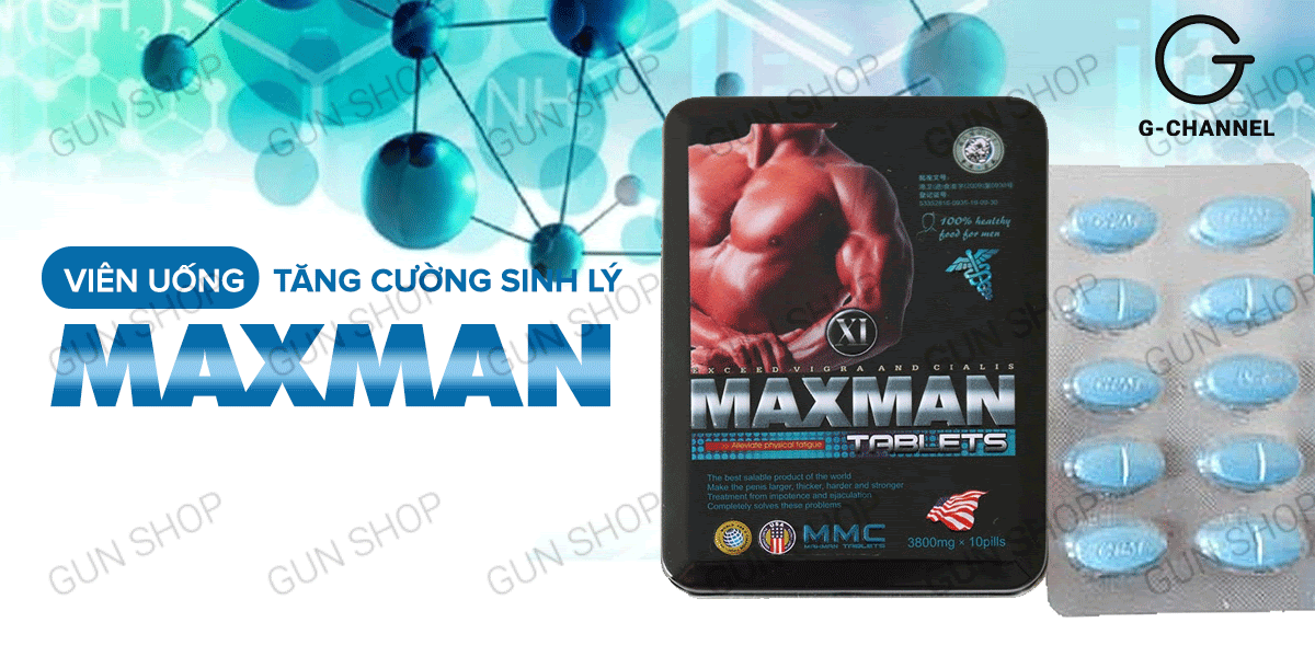 Maxman Mỹ chính hãng cường dương kéo dài thời gian chống xuất tinh sớm Maxman Mỹ chính hãng cường dương kéo dài thời gian chống xuất tinh sớm