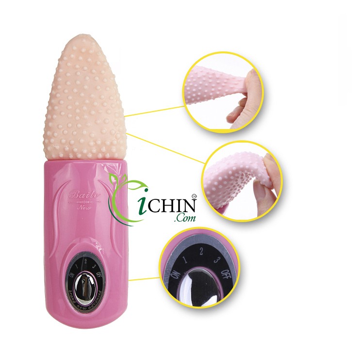 Lưỡi giả 3 tần số rung massage âm vật kích thích cực khoái