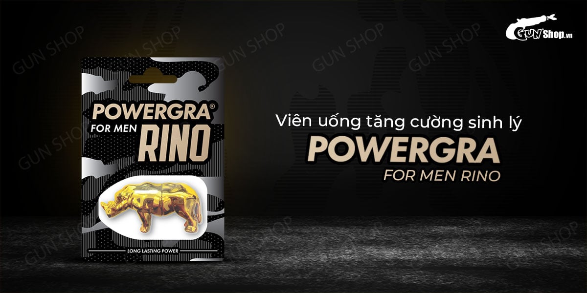 Viên uống Powergra For Men Rino tăng cường sinh lý kéo dài thời gian