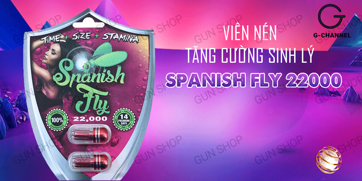 Viên uống cường dương Spanish Fly 22000 tăng sinh lý mạnh mẽ 2 viên Viên uống cường dương Spanish Fly 22000 tăng sinh lý mạnh mẽ 2 viên