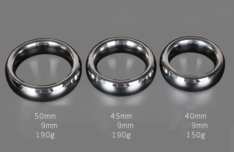 Vòng khóa dương vật inox 3 size bền bỉ không rung