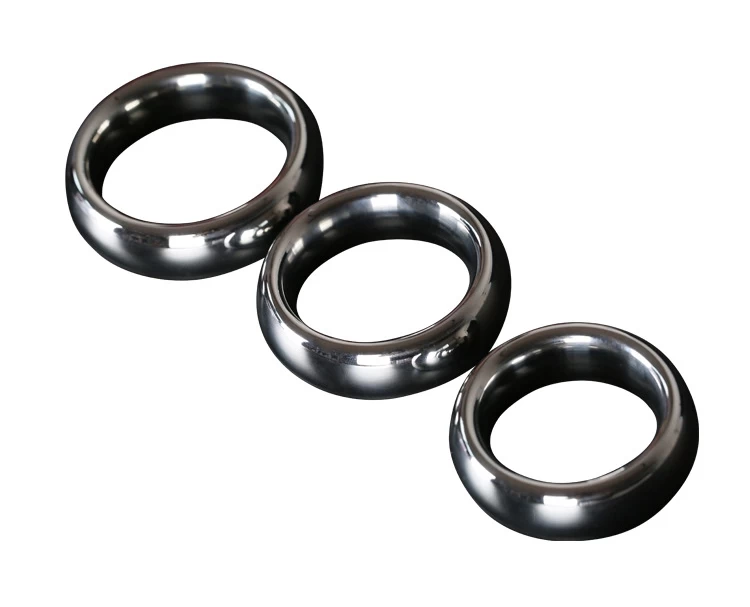 Vòng khóa dương vật inox 3 size bền bỉ không rung