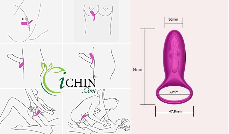 Vòng rung Aphojoy cao cấp 7 chế độ rung mạnh pin sạc