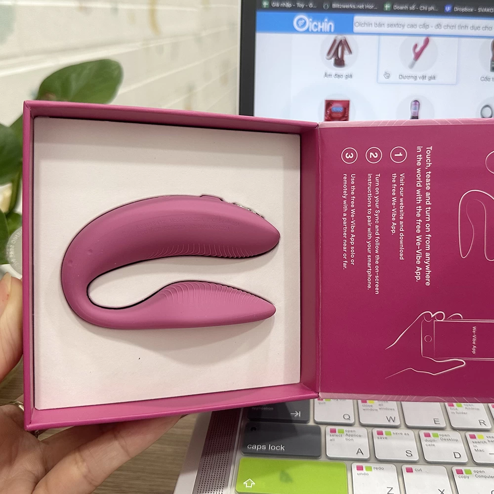 We-vibe SYNC rung 2 đầu chống nước điều khiển từ xa, cao cấp We-vibe SYNC rung 2 đầu chống nước điều khiển từ xa, cao cấp