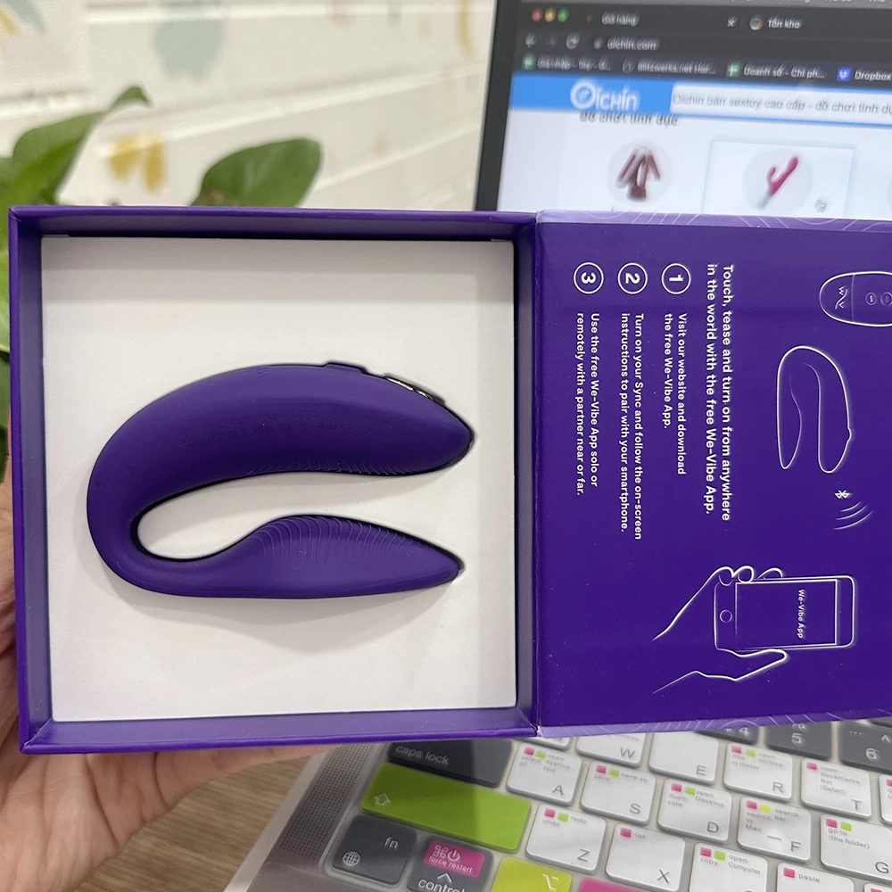 We-vibe SYNC rung 2 đầu chống nước điều khiển từ xa, cao cấp We-vibe SYNC rung 2 đầu chống nước điều khiển từ xa, cao cấp