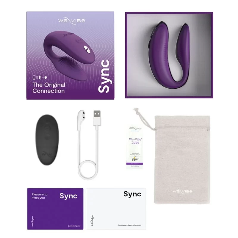 We-vibe SYNC rung 2 đầu chống nước điều khiển từ xa, cao cấp We-vibe SYNC rung 2 đầu chống nước điều khiển từ xa, cao cấp