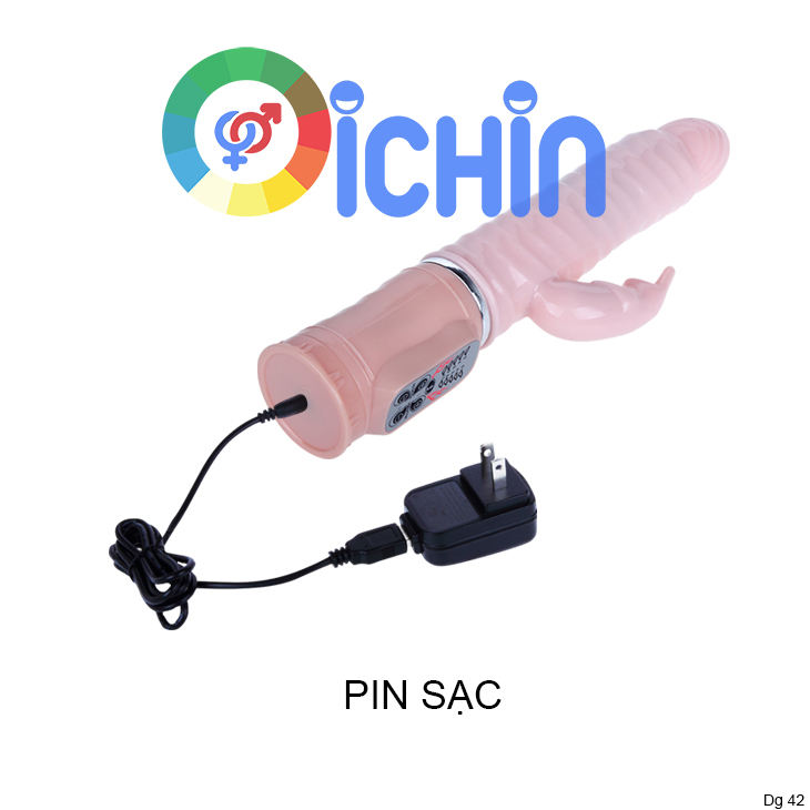 Naughty Bunny rung nhiệt ấm 3 chức năng pin sạc cao cấp