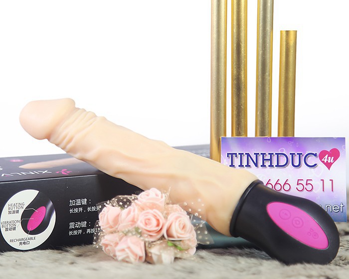 XinLV XL-911 rung mạnh siêu mềm, pin sạc, tỏa nhiệt, silicone