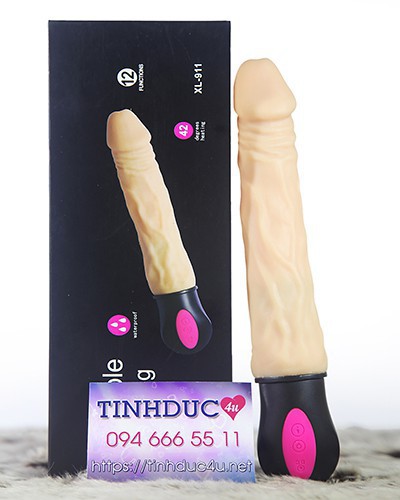 XinLV XL-911 rung mạnh siêu mềm, pin sạc, tỏa nhiệt, silicone