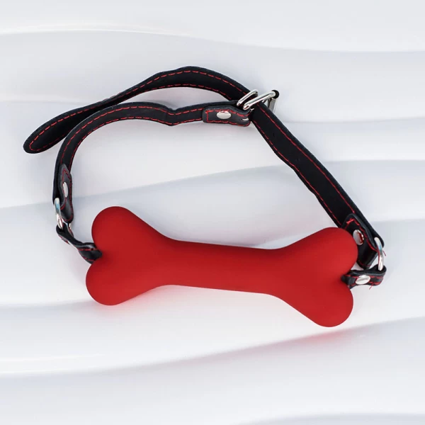 Khóa Miệng Khúc Xương BDSM Chất Liệu Simili Độc Đáo