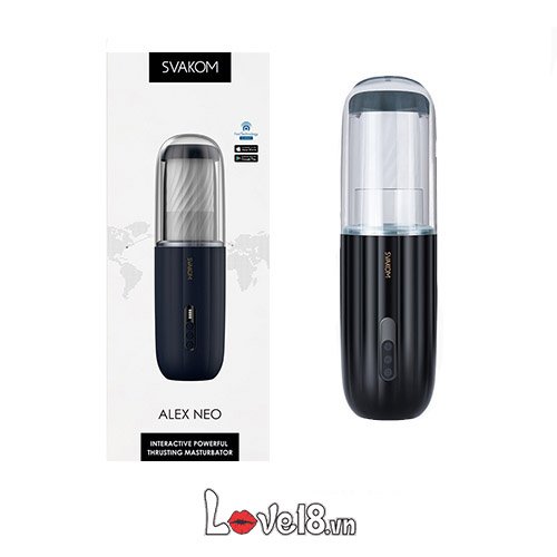Máy Thủ Dâm Cao Cấp Nam Svakom Alex Neo Silicone ABS Kim Loại