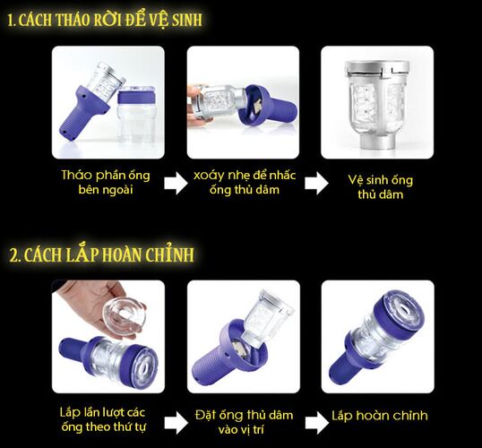 Máy thủ dâm CyClone II tự động đa chế độ rung silicon chống thấm