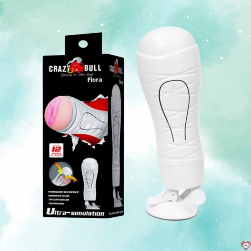 Âm đạo giả đa năng Baile Crazy Bull White Flora