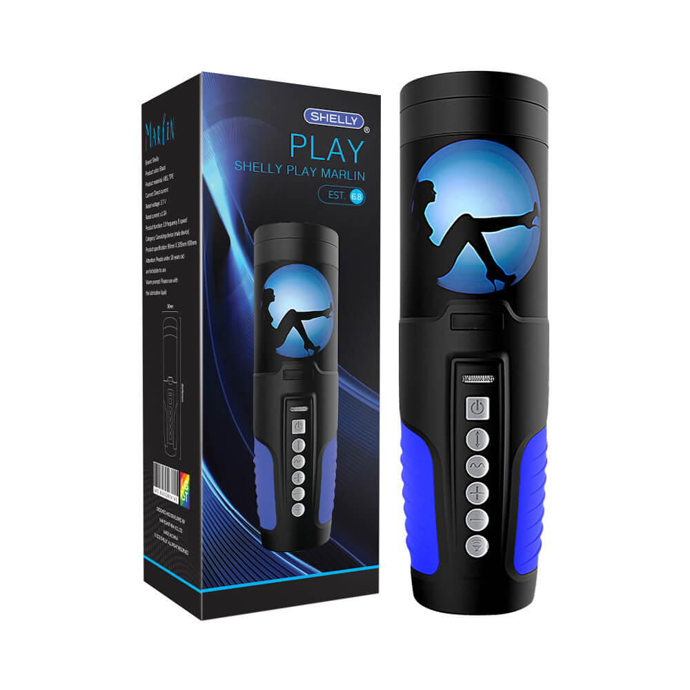 Âm đạo giả Shelly Play Marlin lõi 4D đa chế độ thụt rung