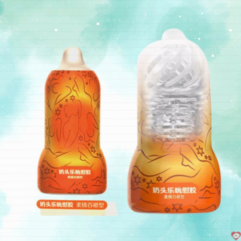Âm đạo giả Leten Nipple Sucking Cup Orange