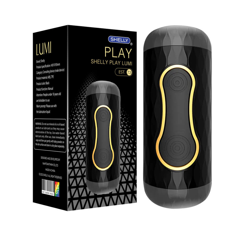 Âm đạo giả Shelly Play Lumi, thiết kế 2 đầu, silicon mềm mại cực thật