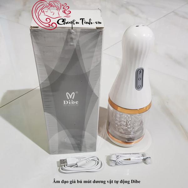 Máy bú mút dương vật DIBE ABS silicon y tế 10 chế độ rung âm thanh chân thật