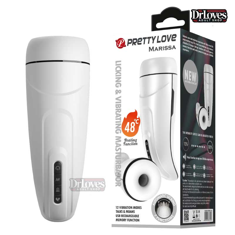 Máy Thủ Dâm PrettyLove Marissa Rung Liếm Sưởi Ấm 12 Tần Số Rung