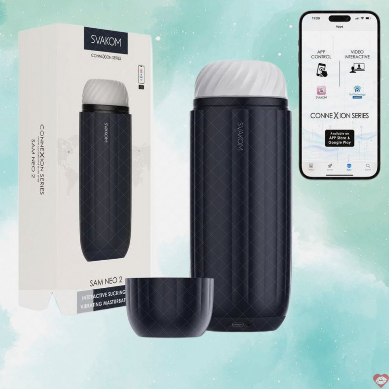 Âm đạo giả rung mút kết nối App Svakom Sam Neo 2