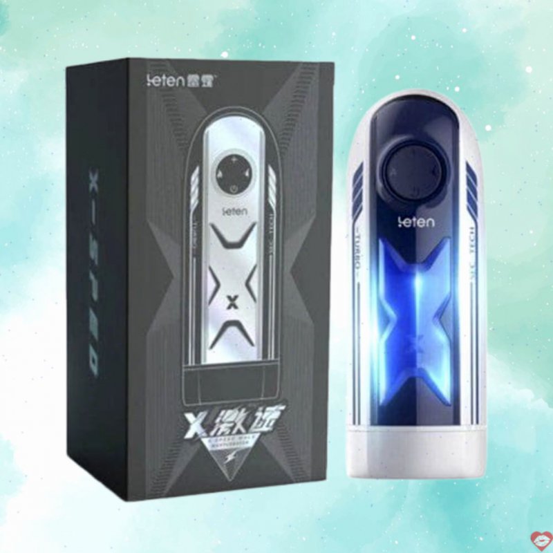 Leten X Speed Turbo máy tự sướng tự động thụt có sưởi ấm và âm thanh cho nam