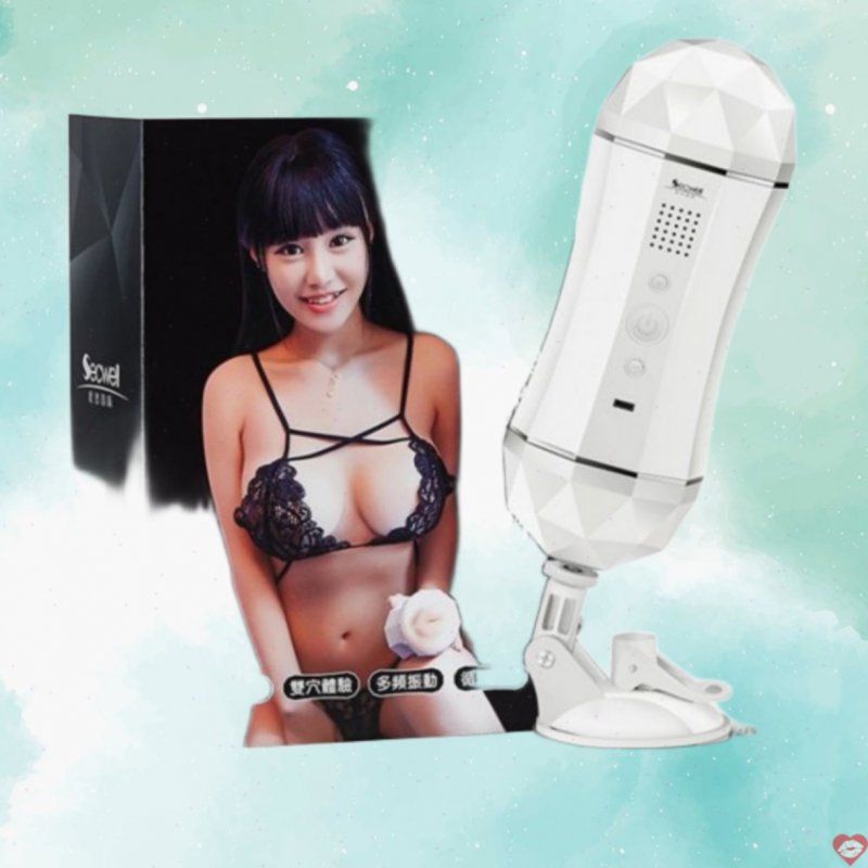 Âm đạo giả hai đầu gắn tường rung cảm ứng có âm thanh Secwell