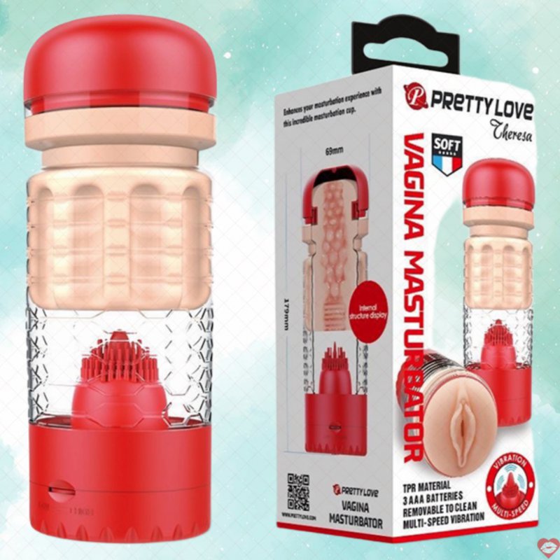Âm đạo giả Pretty Love Theresa có lưỡi liếm siêu kích thích
