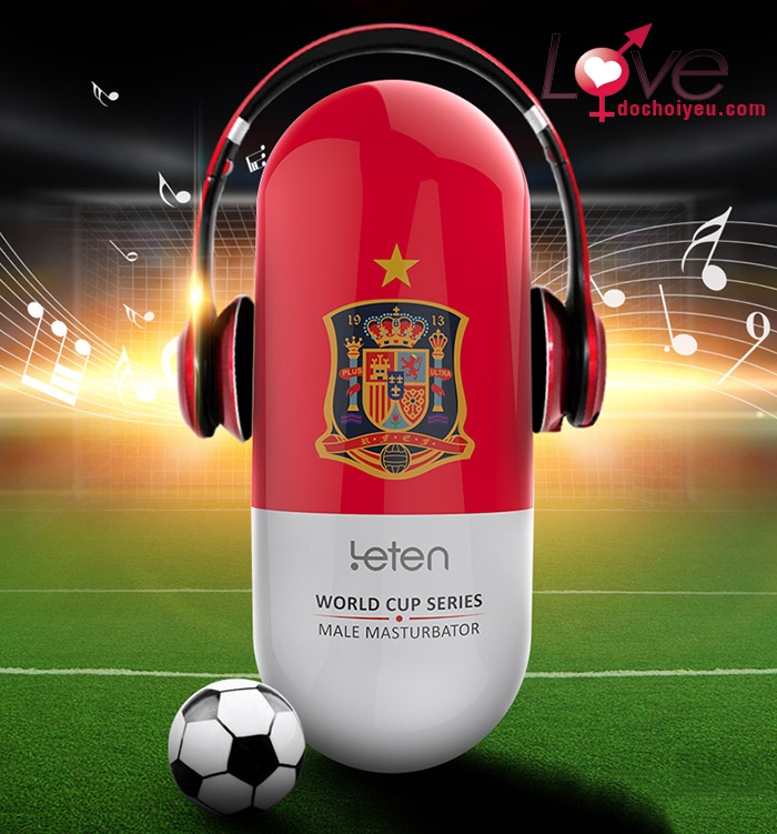 Cốc Thủ Dâm Leten Football Rung Sạc Pin USB Chất Silicon An Toàn
