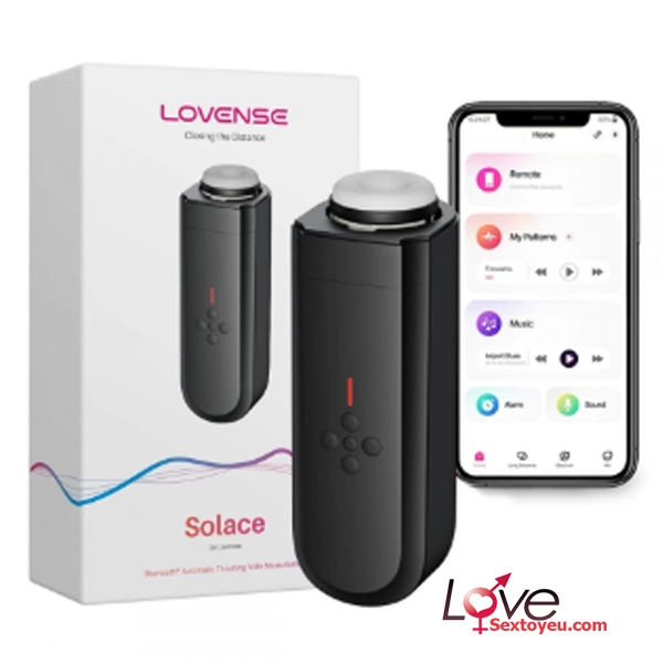 Máy thủ dâm Lovense Solace điều khiển app silicon cao cấp