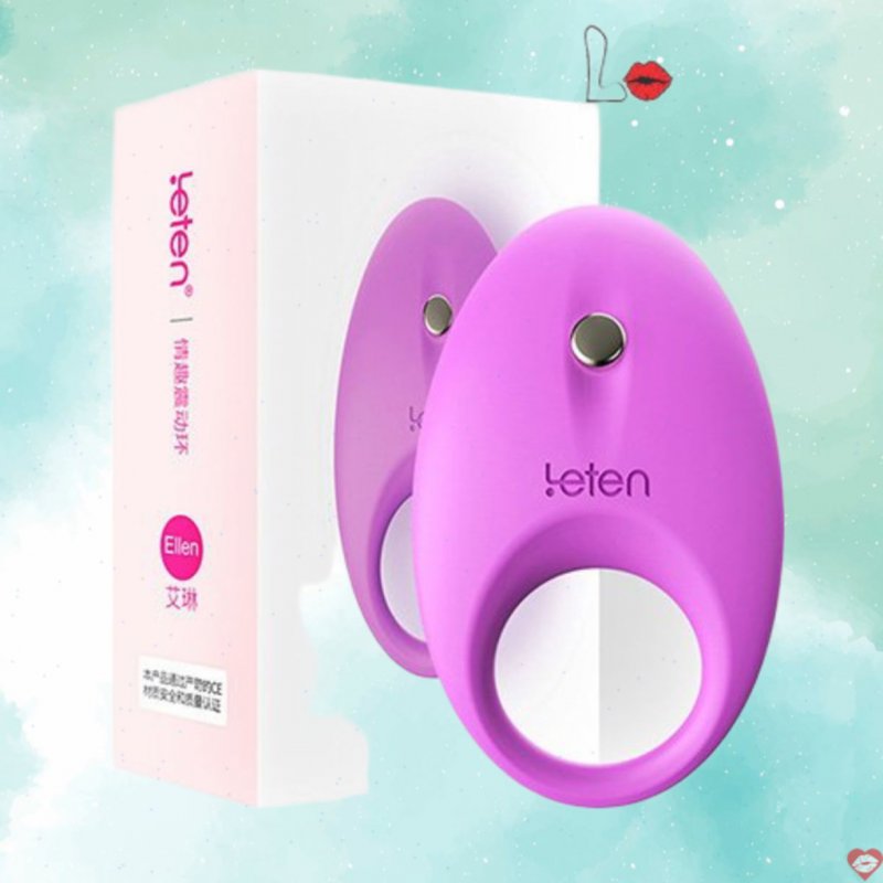 Vòng rung Leten Ellen chống xuất tinh sớm, silicon cao cấp, tăng khoái cảm 