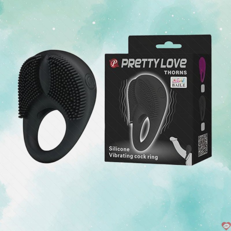 Vòng rung chống xuất tinh sớm Pretty Love Thorns siêu kích thích 