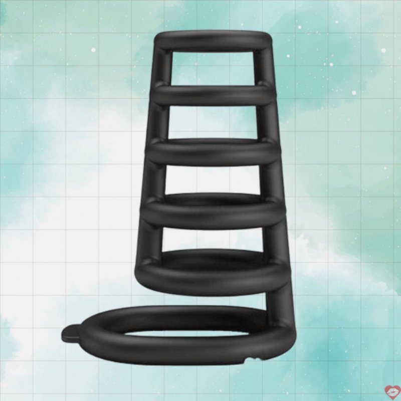Vòng đeo chống xuất tinh sớm Pretty Love Rodrigo silicon đen bền 