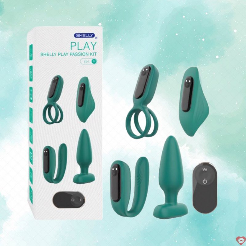 Bộ dụng cụ kích thích Shelly Play 4 món giúp đắm say cực khoái 