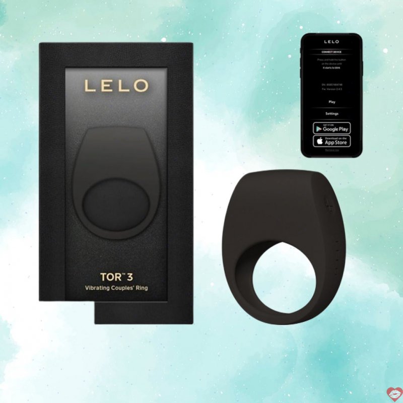 Lelo Tor 3 vòng đeo dương vật có rung và điều khiển từ xa qua app
