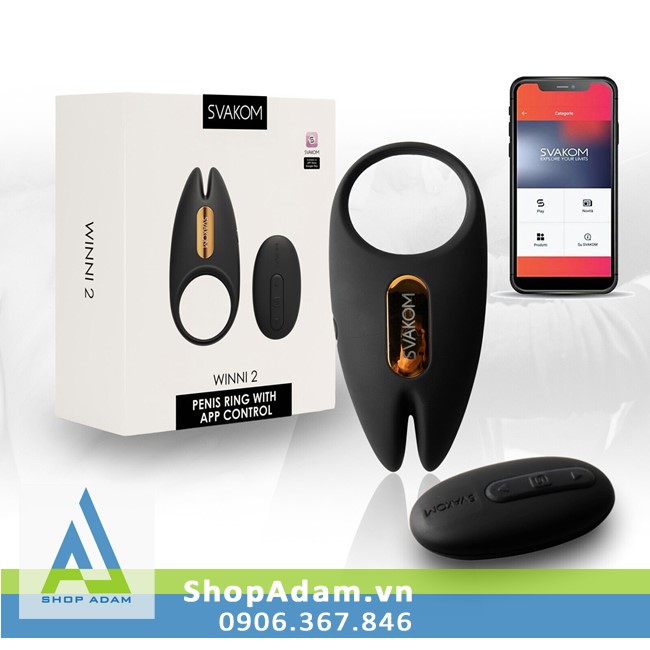 Vòng rung Svakom Winni 2 USA điều khiển từ xa tiện lợi kích thích