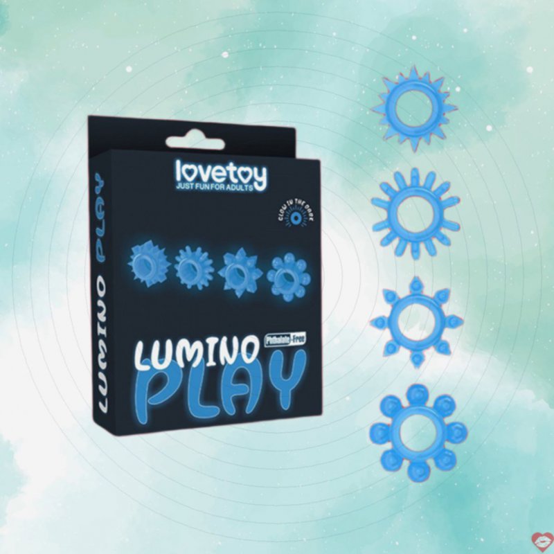 Bộ 04 vòng đeo dương vật Lovetoy Lumino Play dạ quang