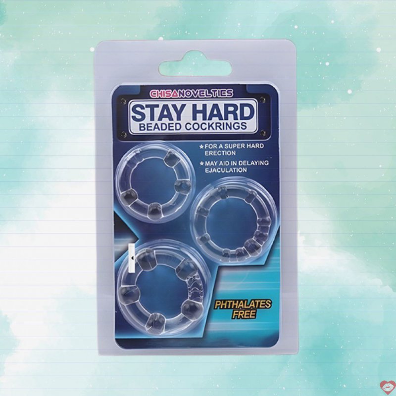 Bộ 3 vòng đeo dương vật silicon bi mềm Stay Hard