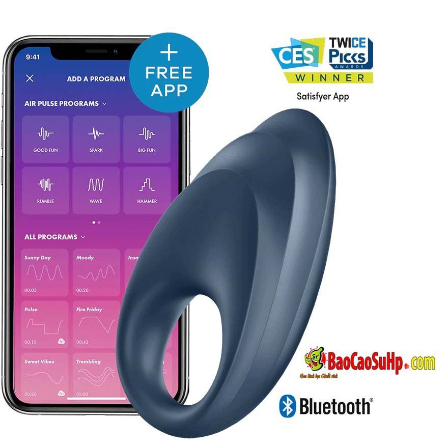 Vòng đeo dương vật cao cấp USA Satisfyer đa năng tăng khoái cảm
