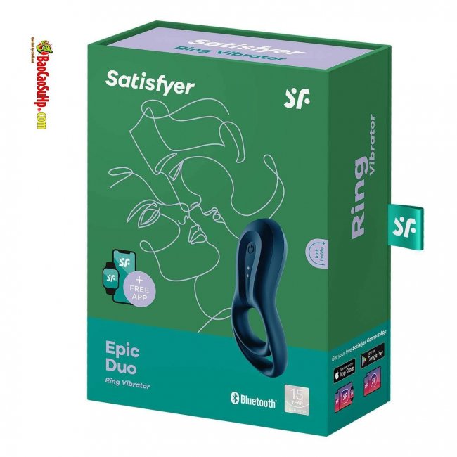 Vòng đeo vừa Satisfyer Epic Duo rung Bluetooth tăng khoái cảm