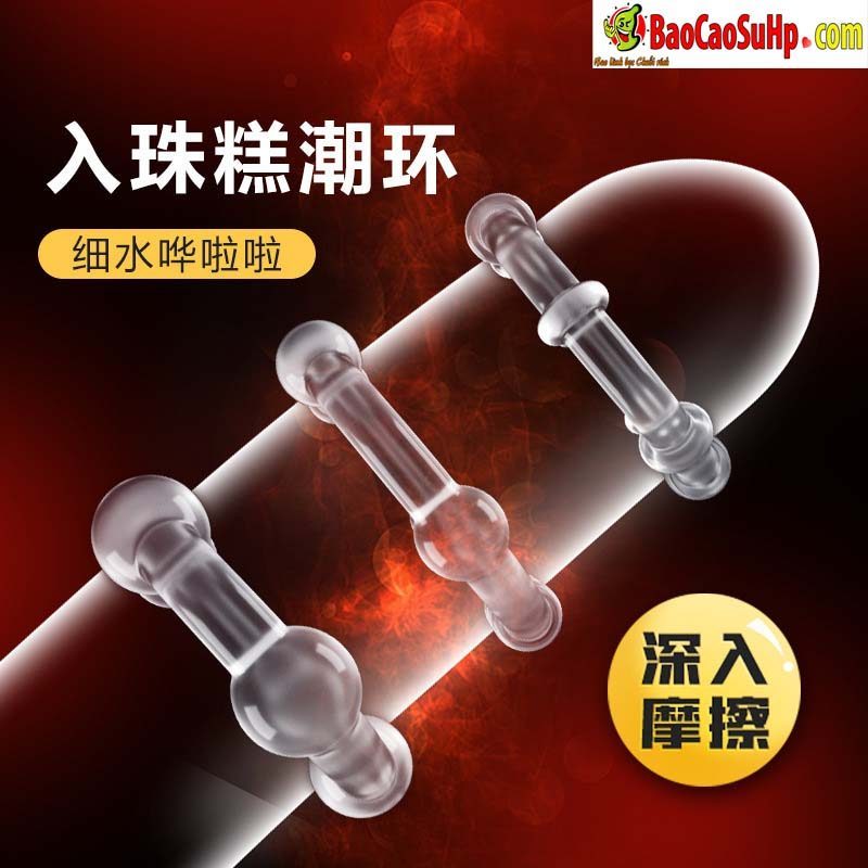 Bộ vòng đeo dương vật Mizzzee HARD trong suốt 3 chiếc cao cấp