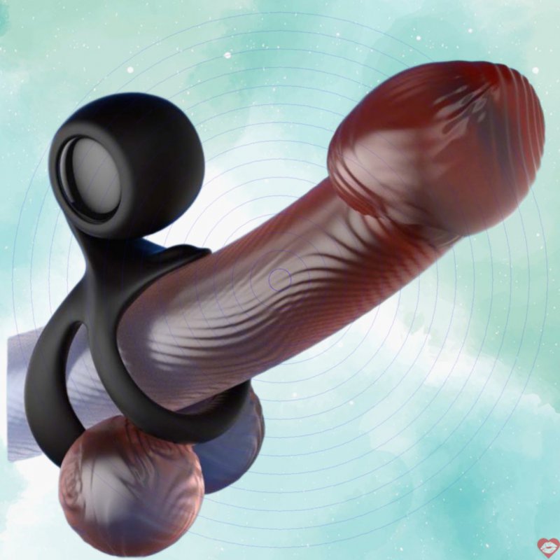 Vòng đeo dương vật ốc Ver 2 khóa bìu rung Snail cộng hưởng