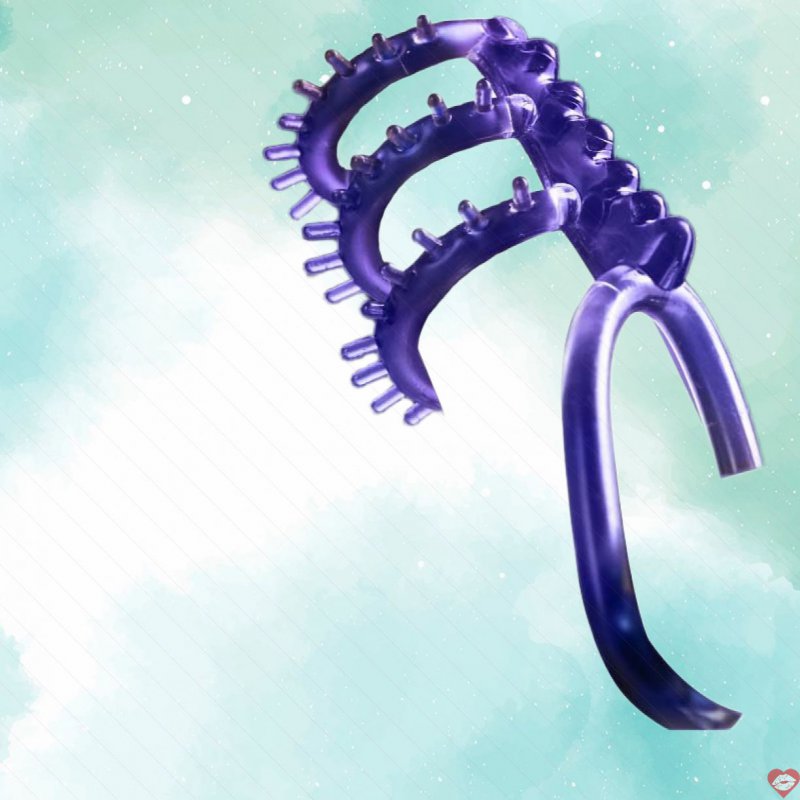 Vòng đeo dương vật Gai gân nổi hở thân Mizzzee Spiked wheel set