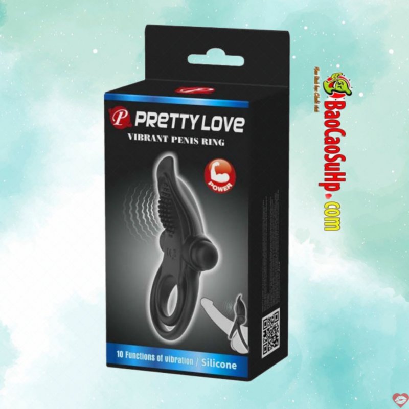 Vòng rung đeo dương vật Baile Prettylove BI-210203 PUSH rung